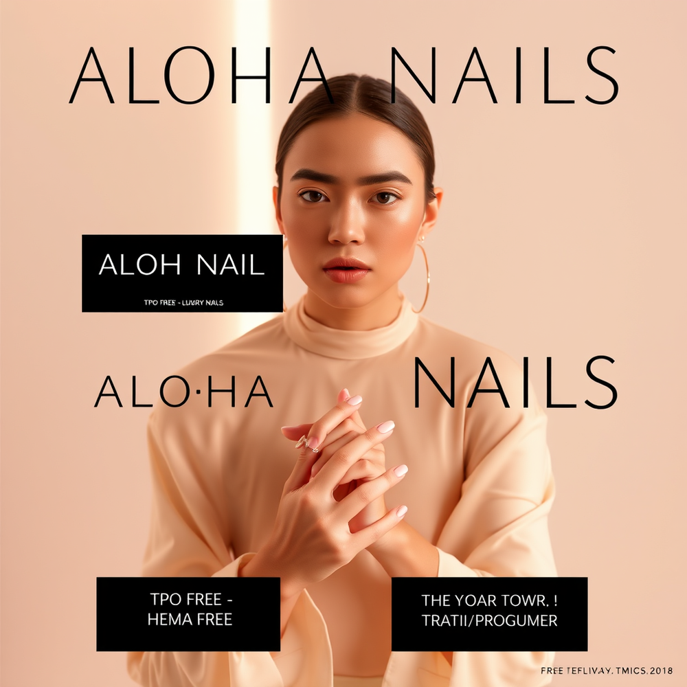 Instagram-ready luxury visuals ALOHA Nails. website
