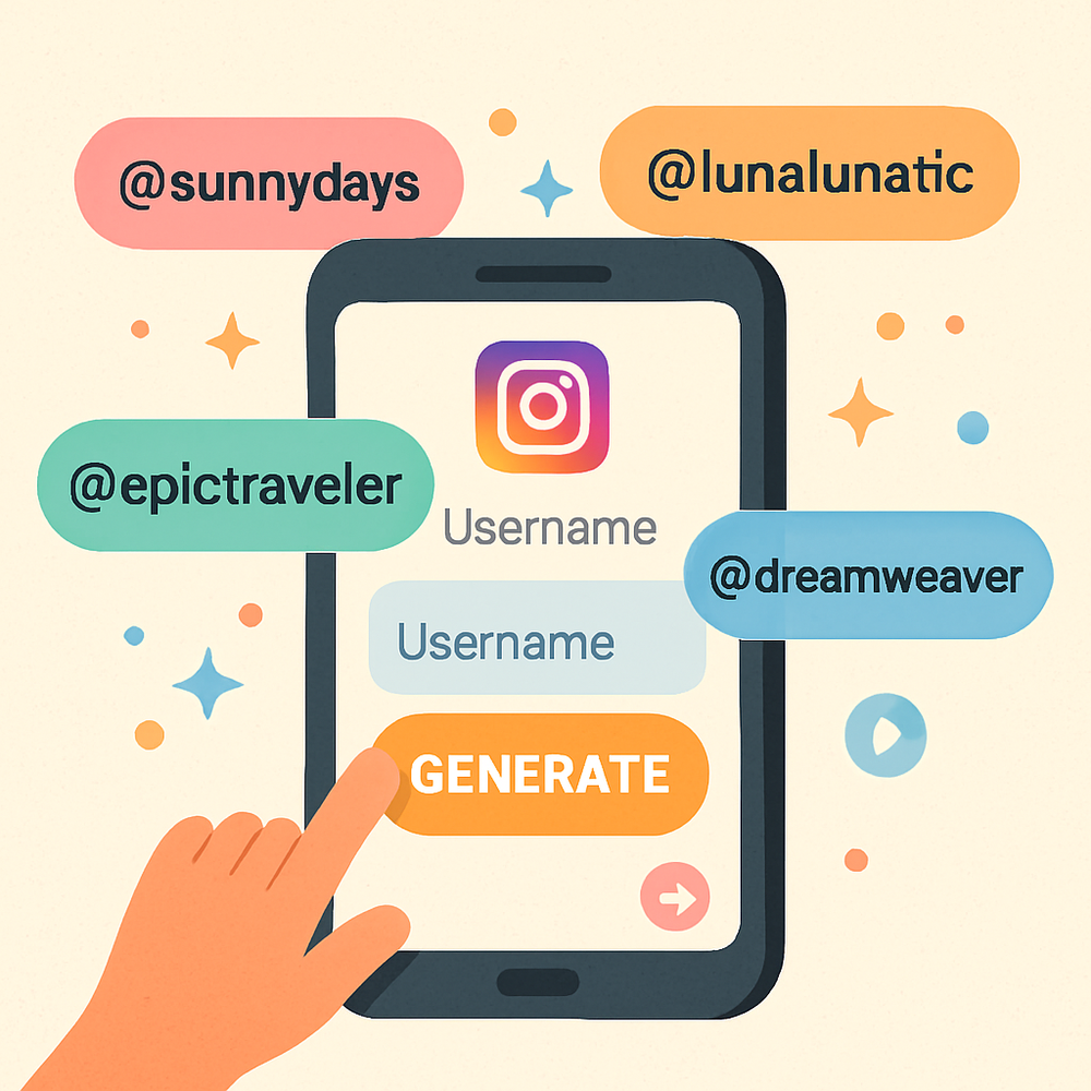 Instagram Username Generator AI website