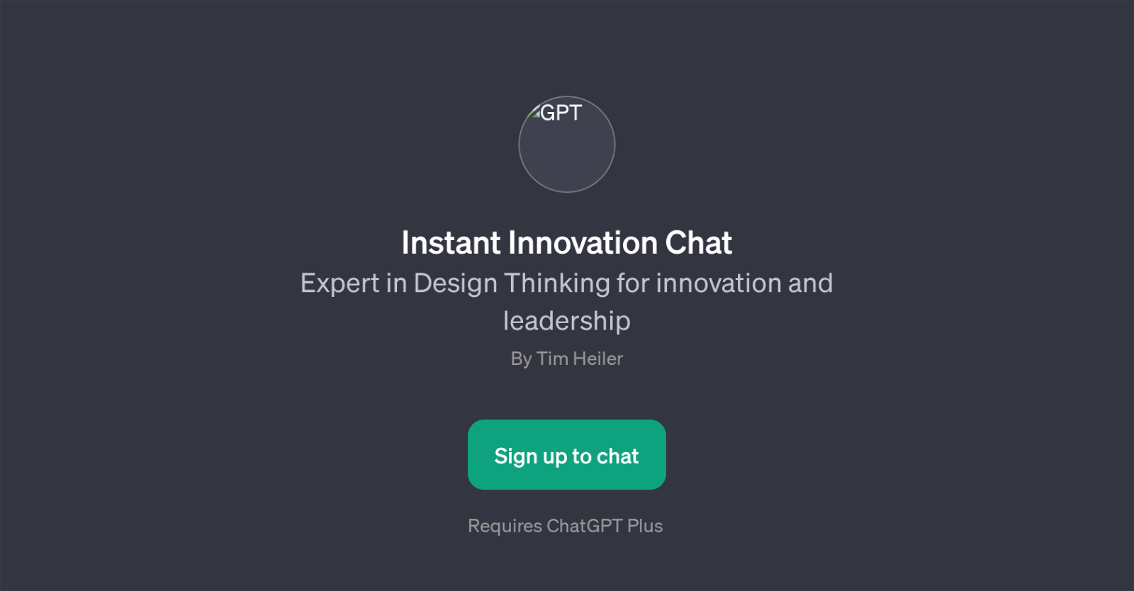 Instant Innovation Chat website