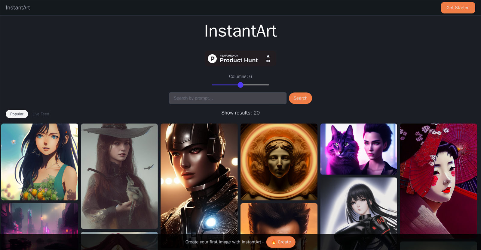 InstantArt And 505 Other AI Alternatives For Image generation