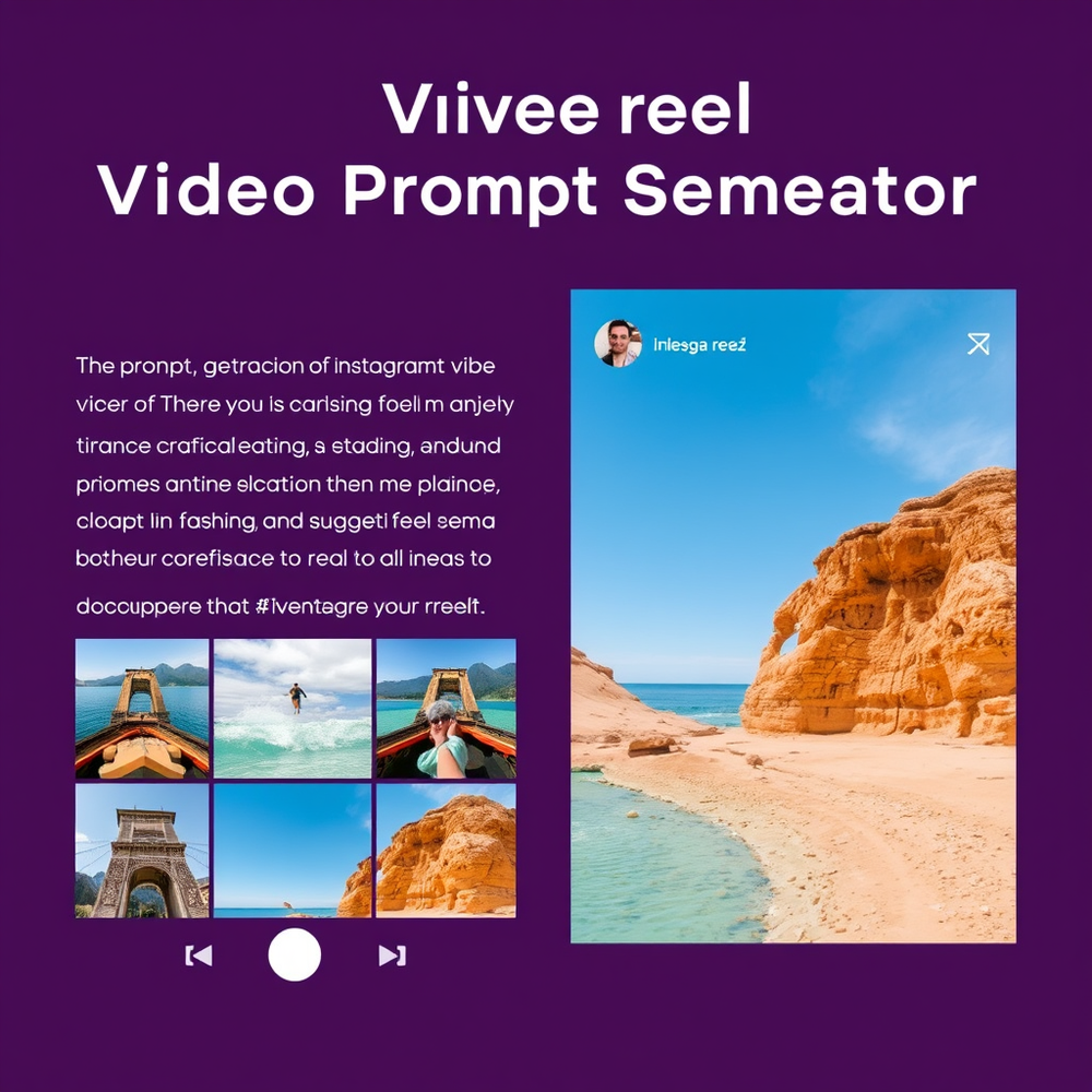 Instgram reels Video Prompt Generator website