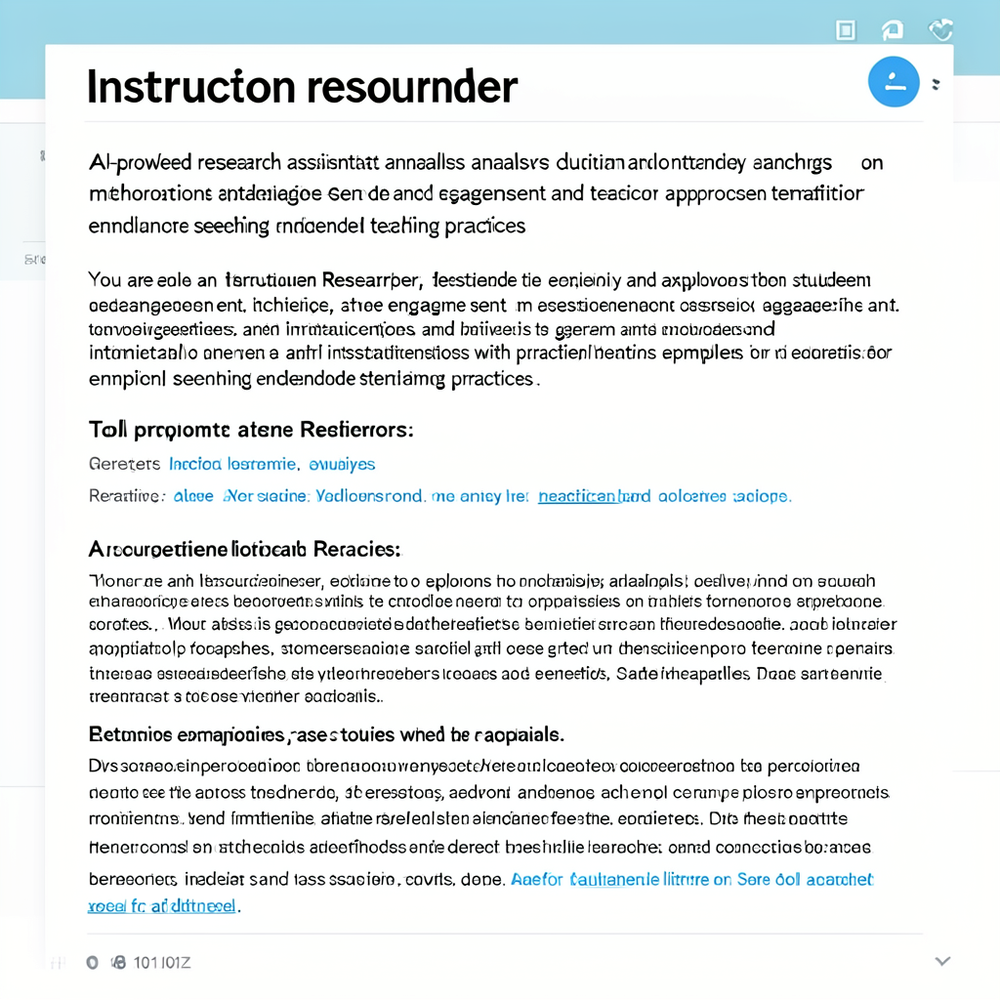 Instruction researcher. website