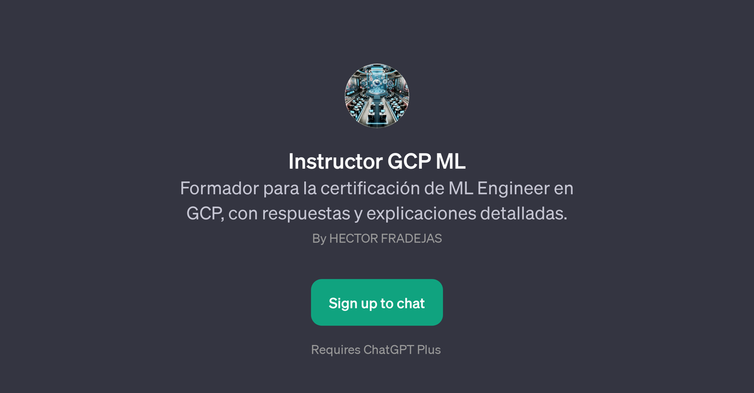 Instructor GCP ML website