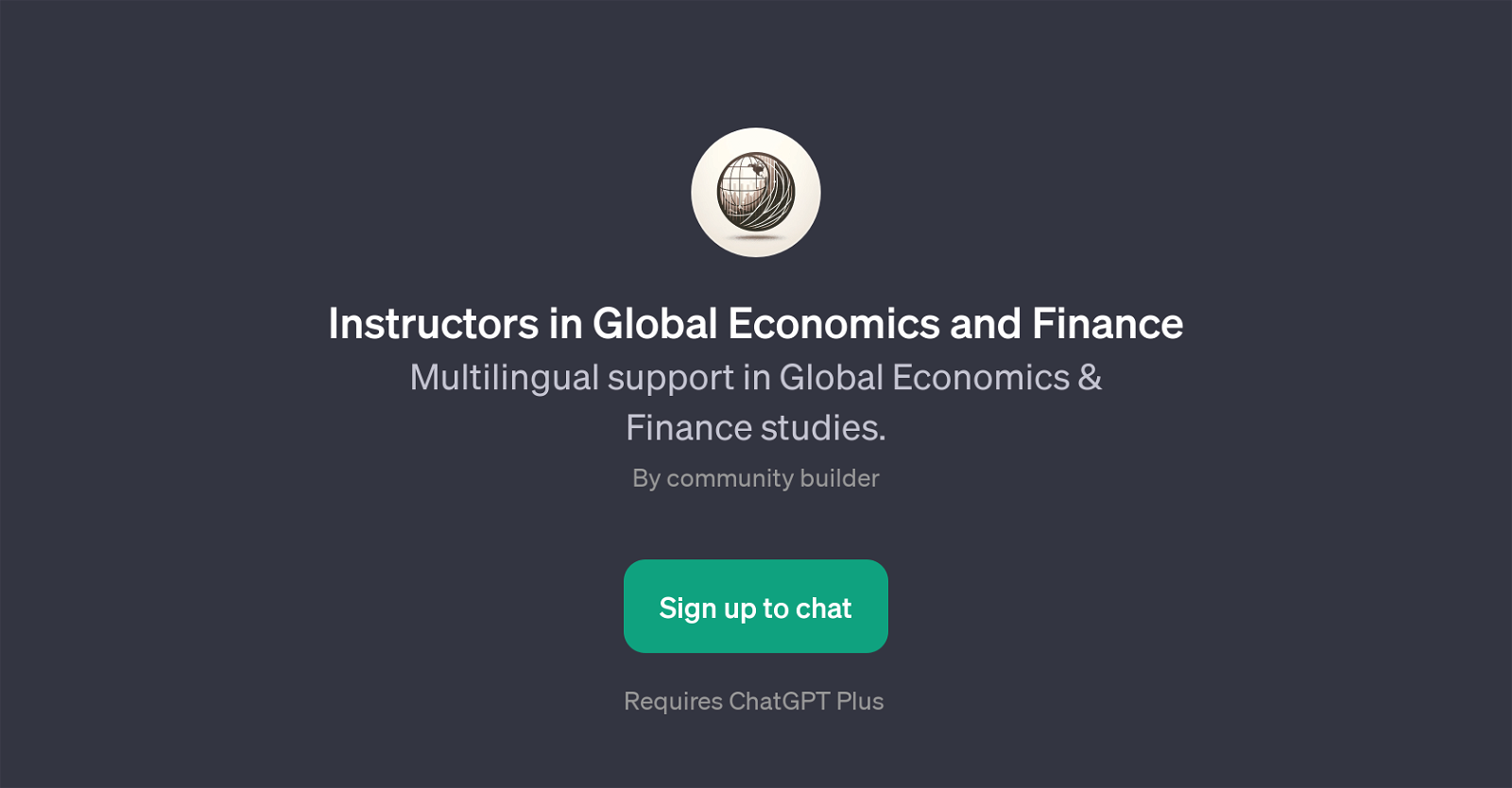 Instructors in Global Economics and Finance website