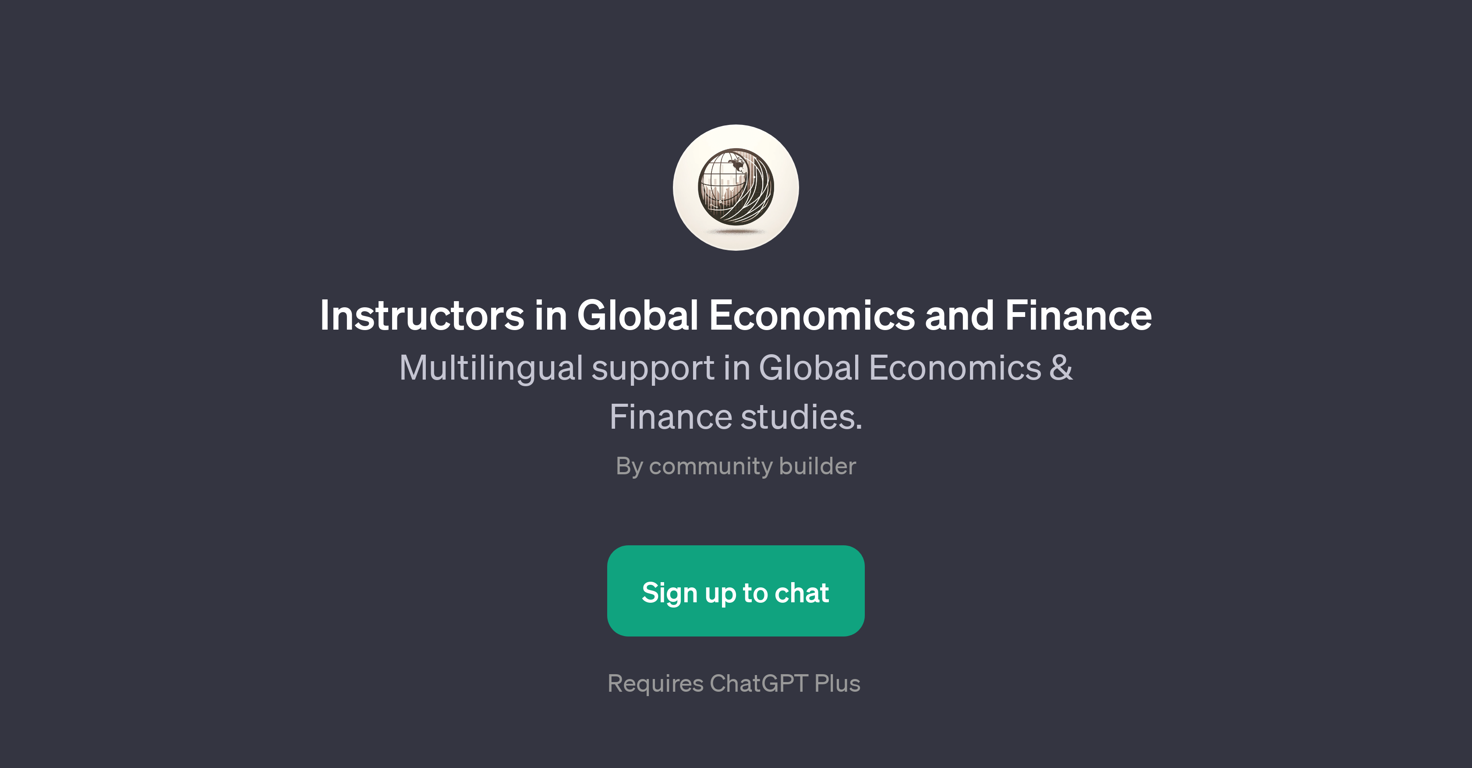 Instructors in Global Economics and Finance website