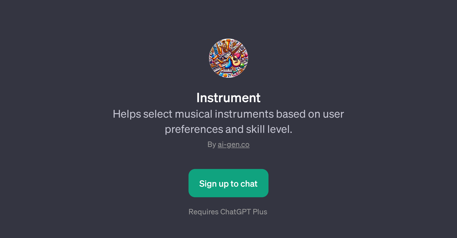 InstrumentPage website