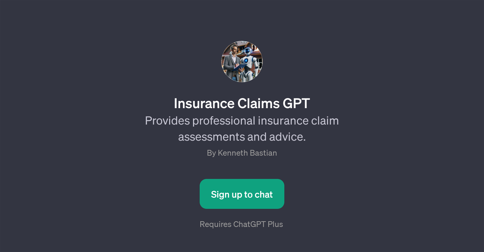 Insurance Claims GPT website