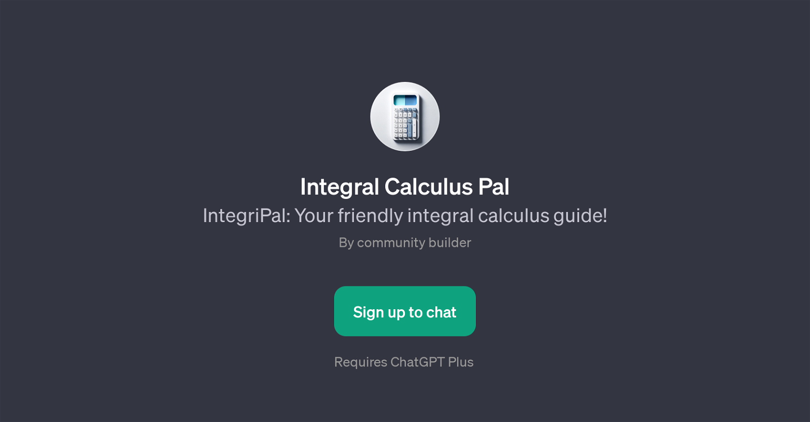 Integral Calculus Pal website