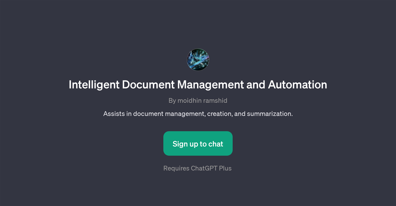 Intelligent Document Management and Automation website
