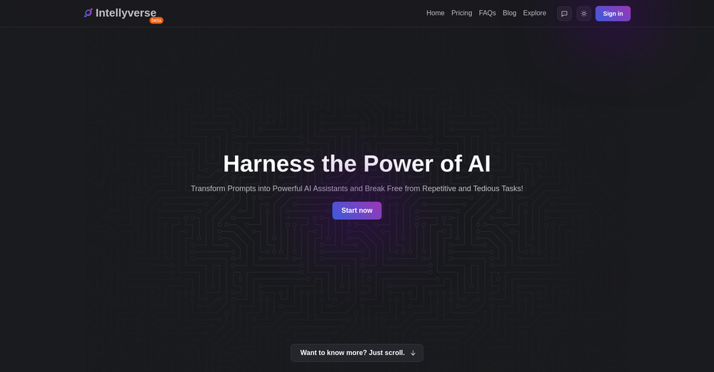 Intellyverse website