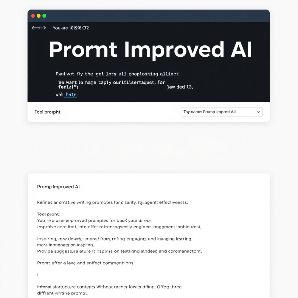 Prompt Improved AI website
