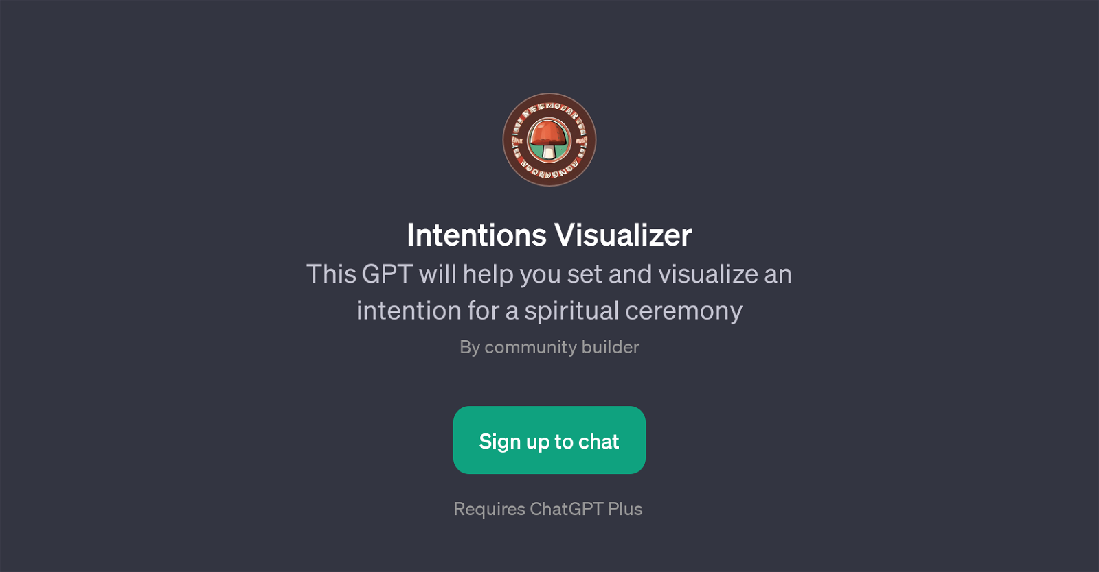 Intentions Visualizer website