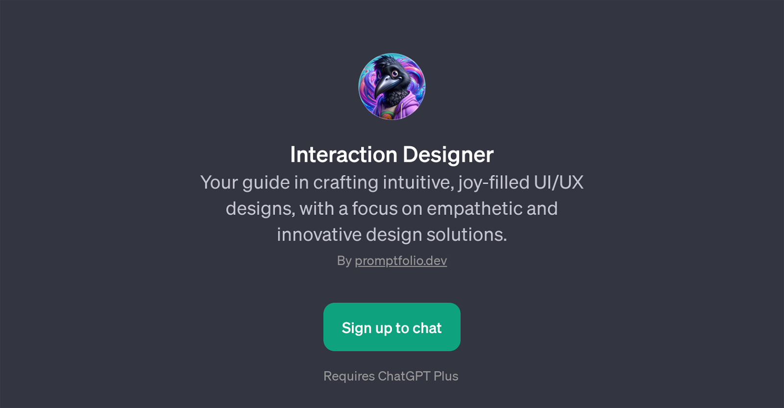 Interaction Designer website