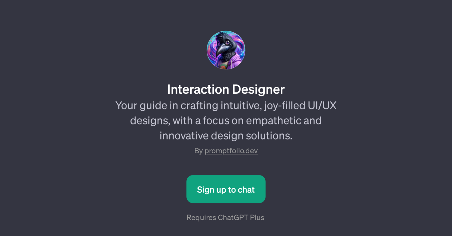Interaction Designer website