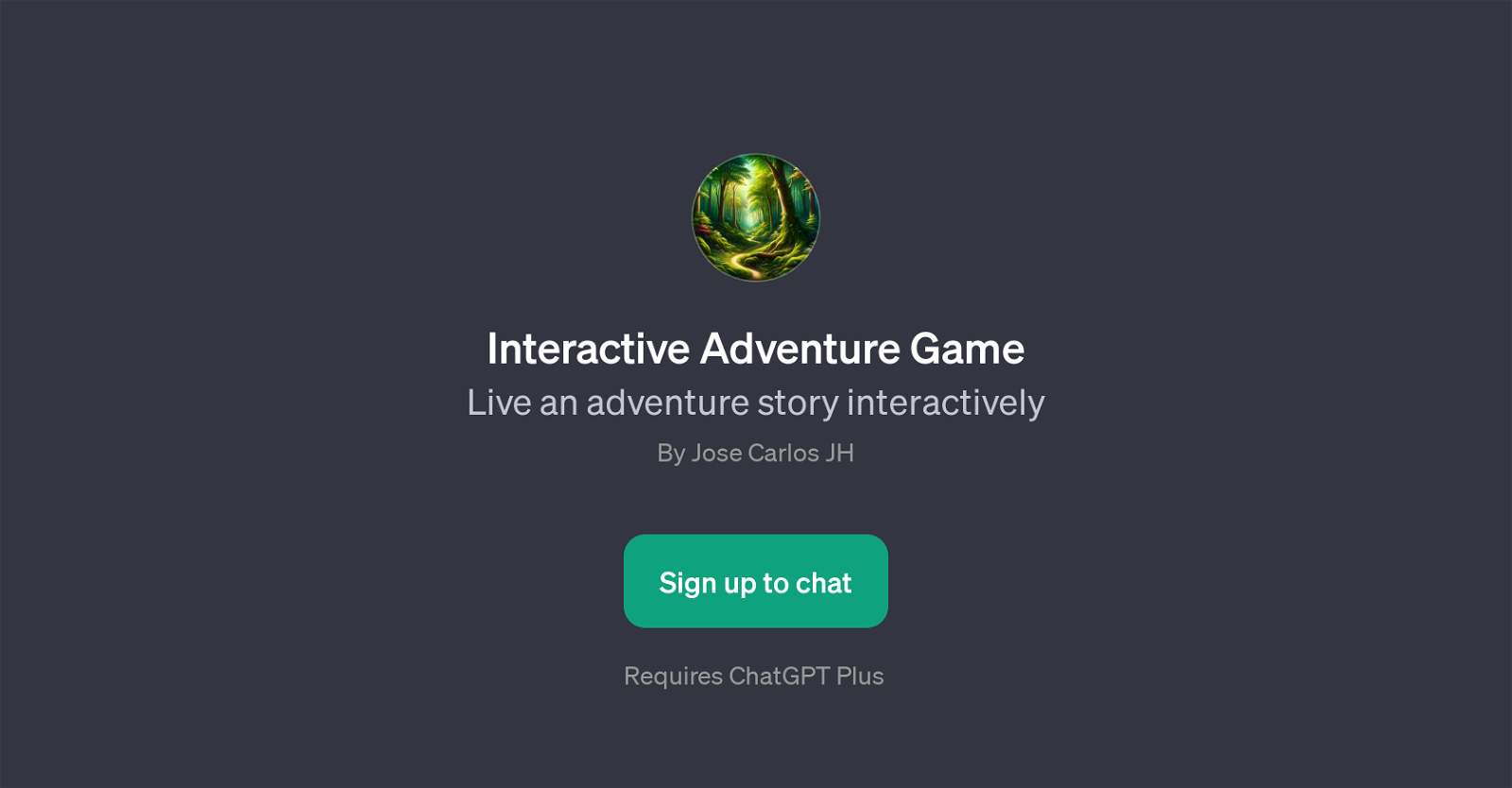 Interactive Adventure Game GPT website