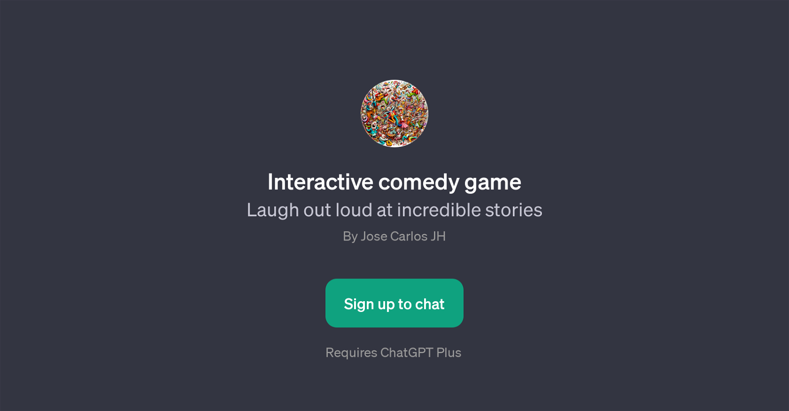 Interactive Comedy Game GPT website