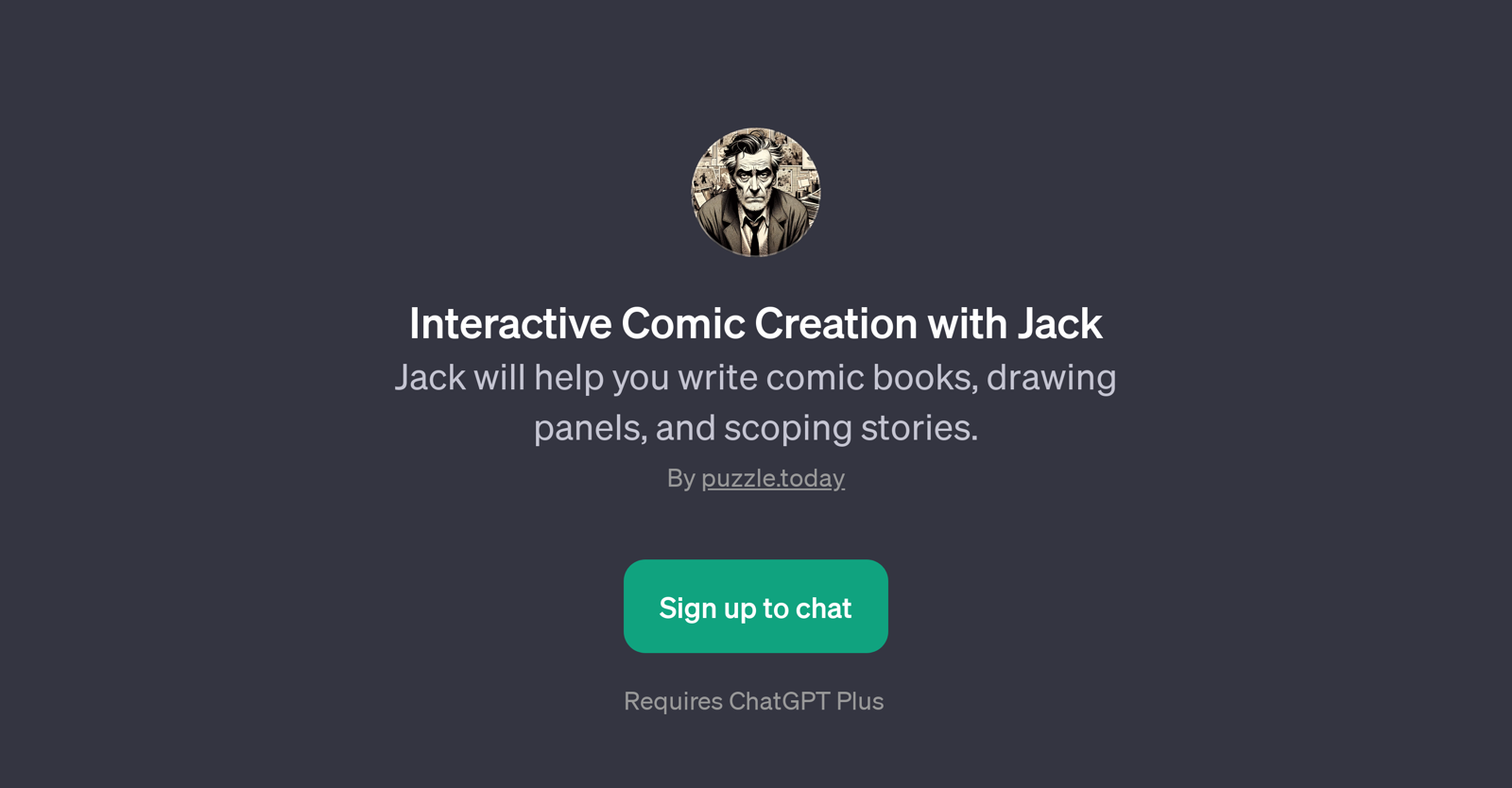 Interactive Comic Creation with Jack website