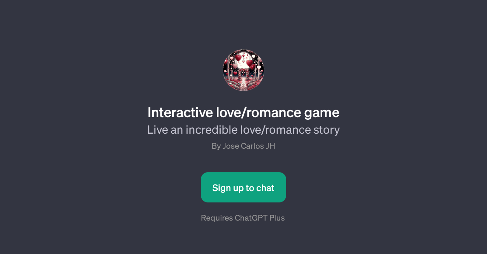 Interactive Love/Romance Game website