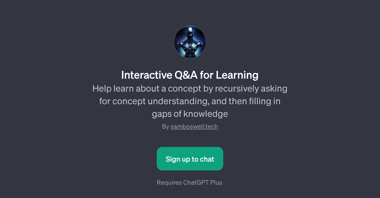 Interactive Q&A for Learning website