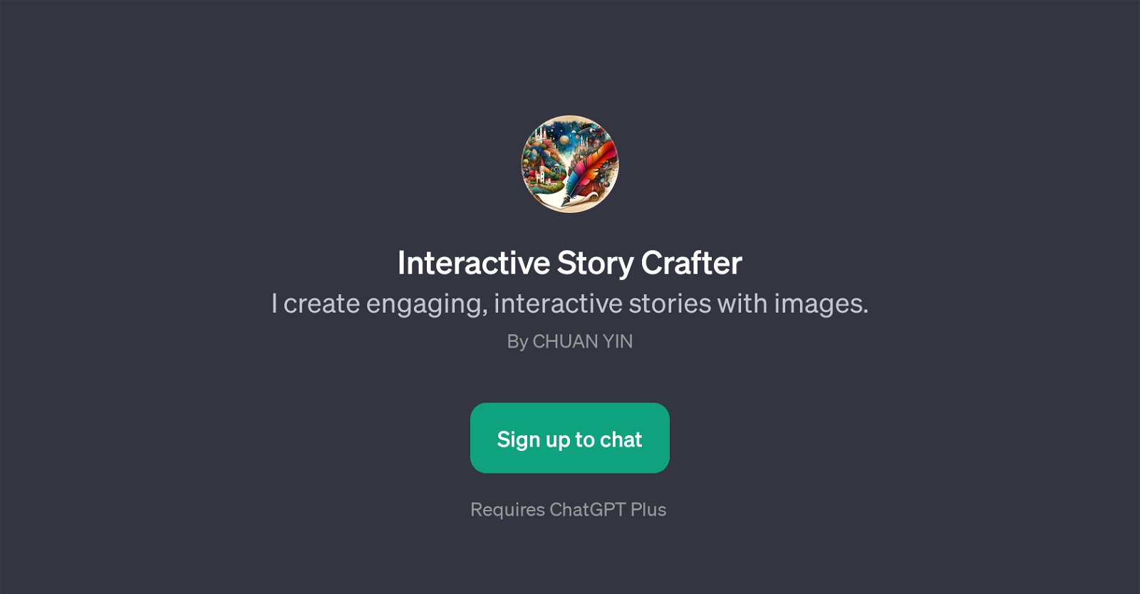 Interactive Story Crafter website