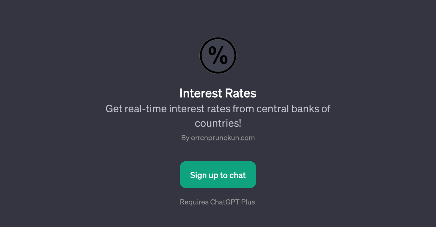 Interest Rates website