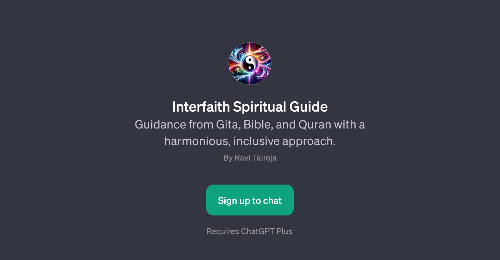 Interfaith Spiritual Guide website