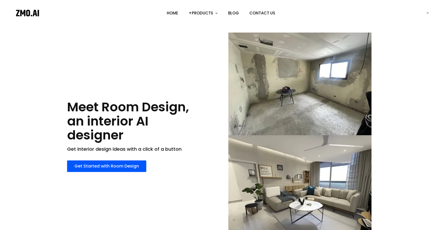 Interior AI by ZMO website