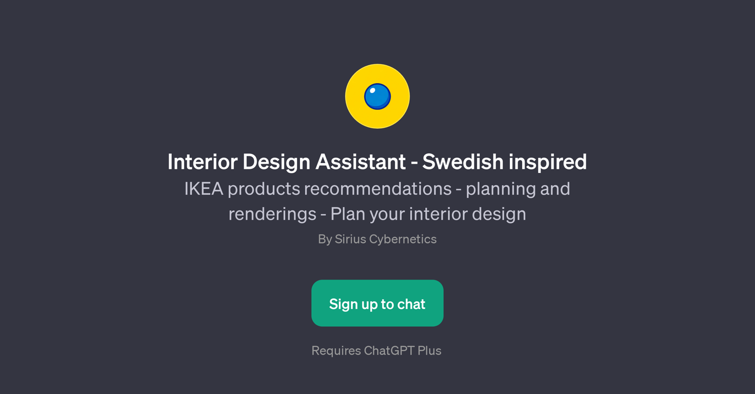 Interior Design Assistant - Swedish inspired website