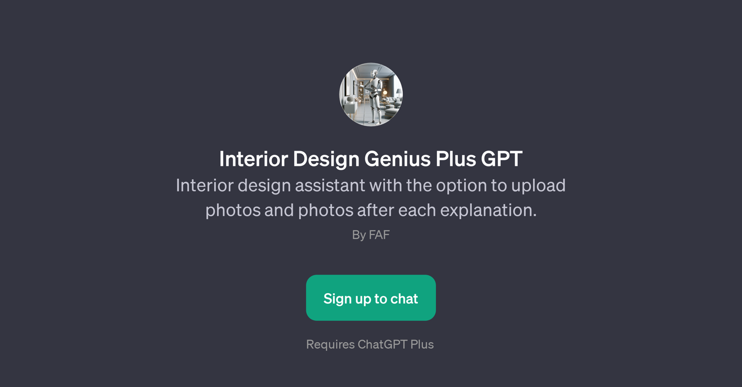 Interior Design Genius Plus GPT website