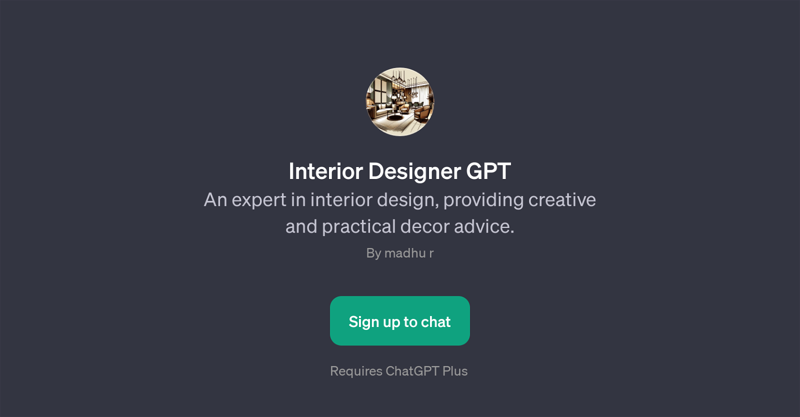 Interior Designer GPT website