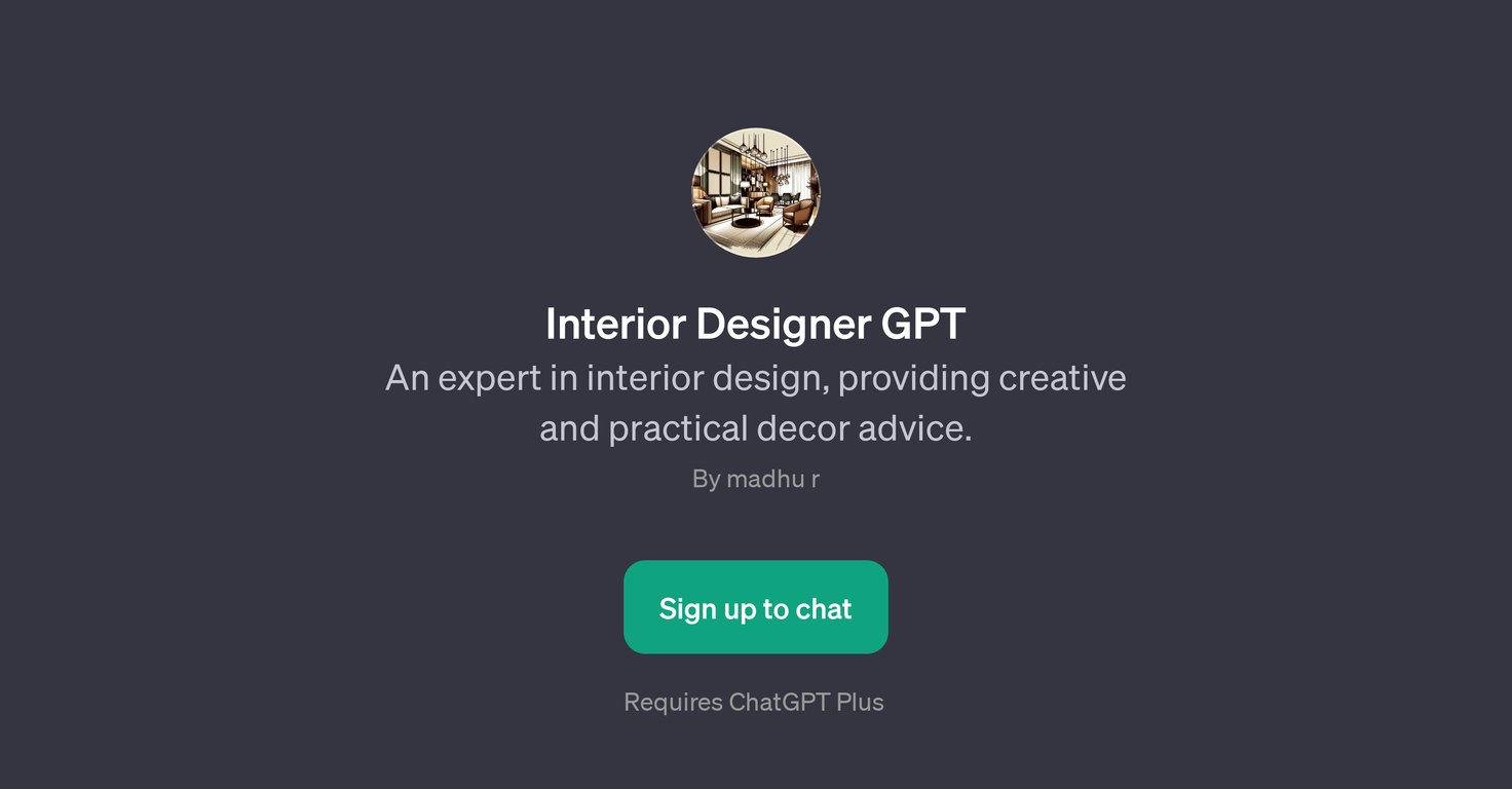 Interior Designer GPT website