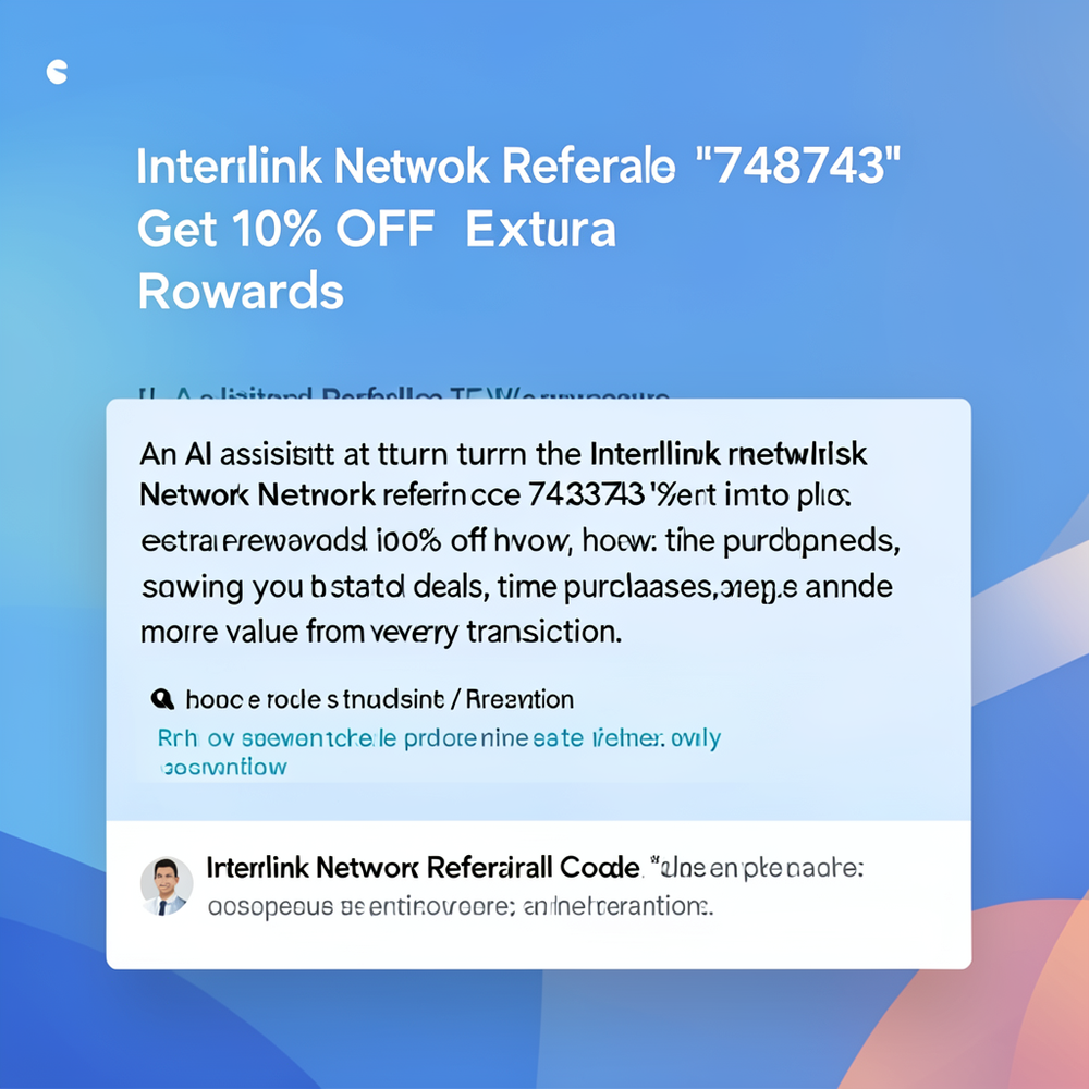 Interlink Network Referral Code “7483743” Get 10% OFF Extra Rewards website