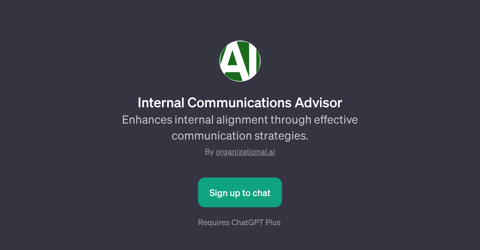 Internal Communications Advisor website