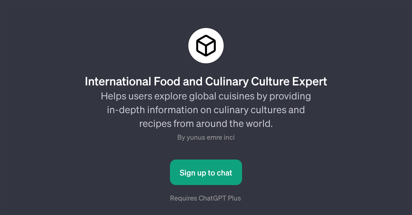 International Food and Culinary Culture Expert website