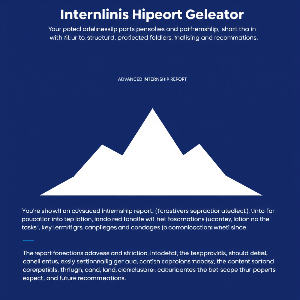 Internship Report Generator website