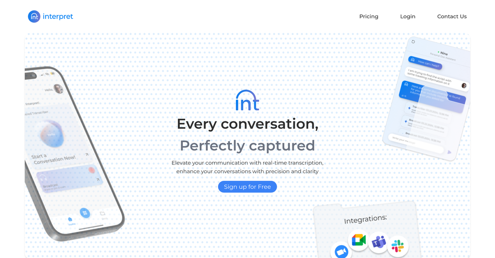 Interpret AI website