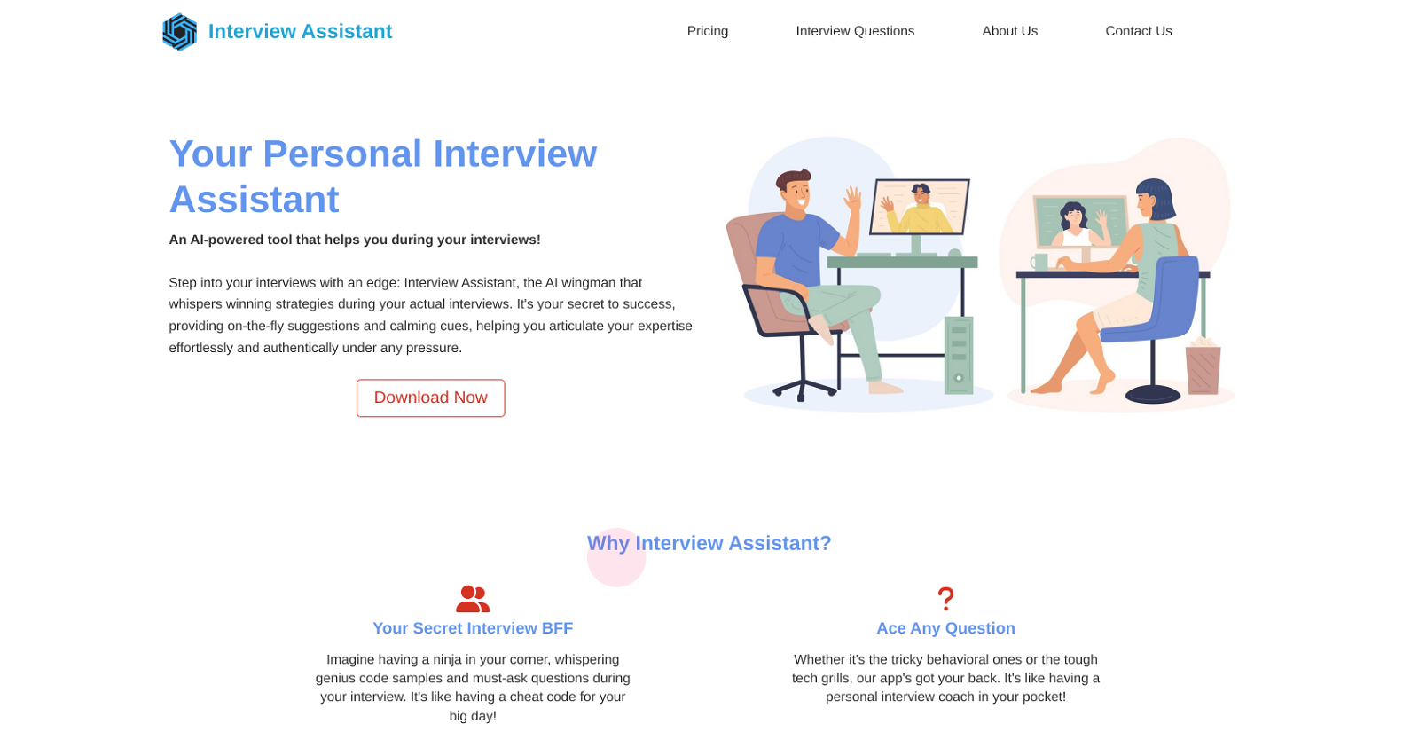 Interview Assistant website
