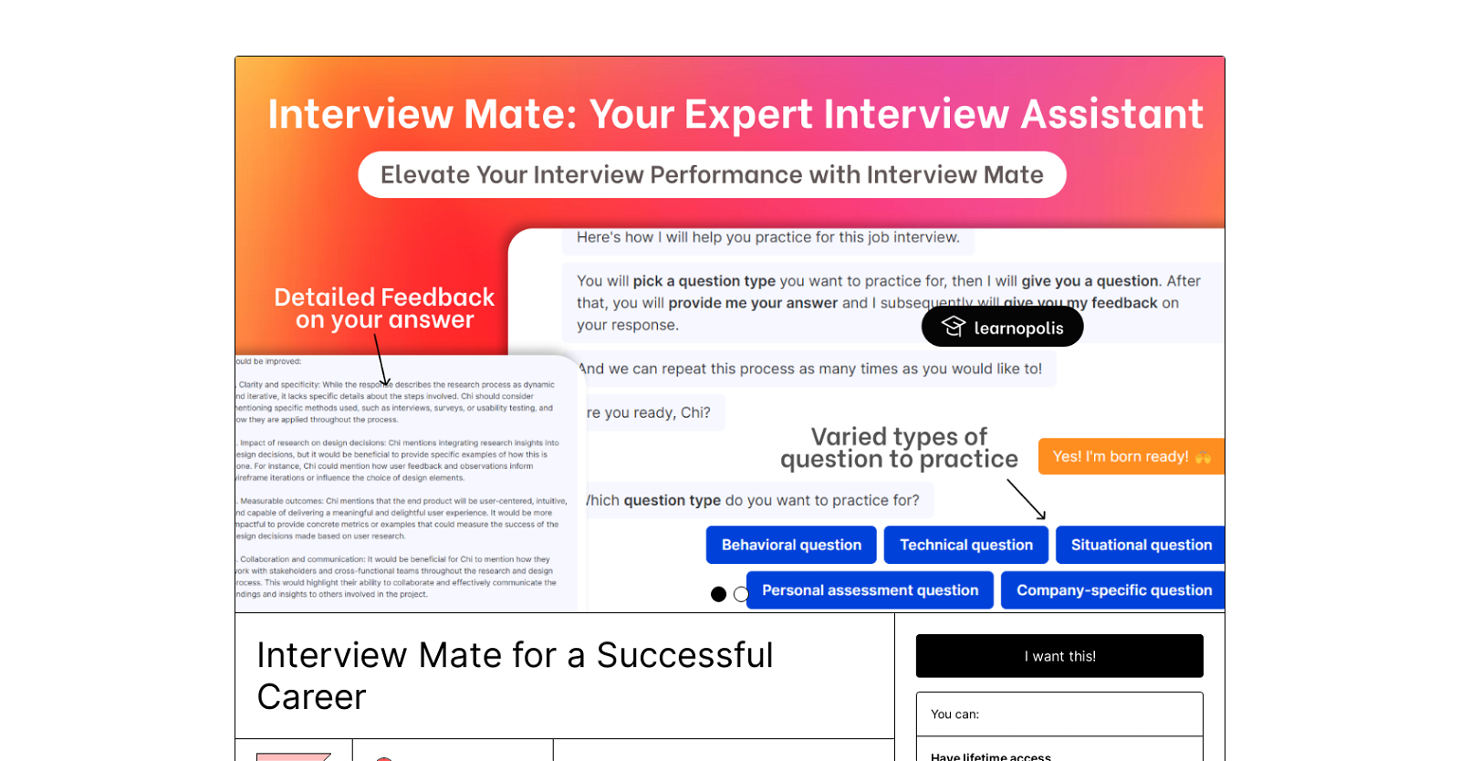 Interview Mate website