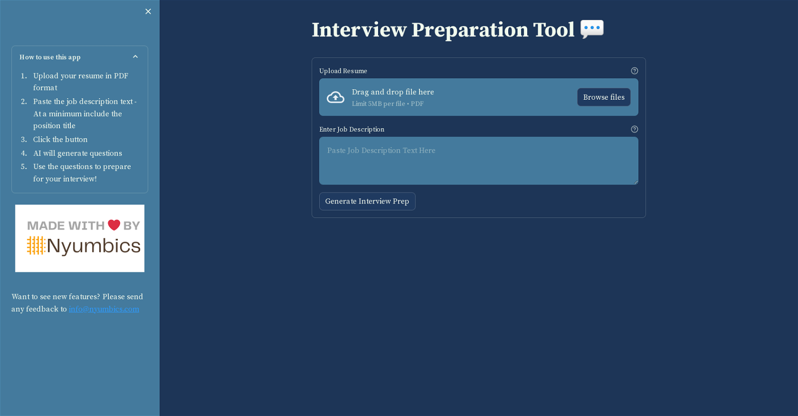 Interview Prep Work website