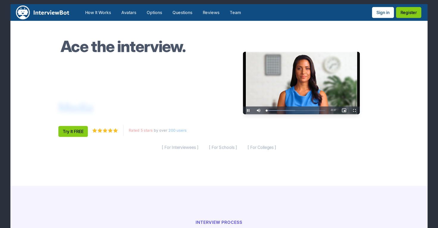 InterviewBot website