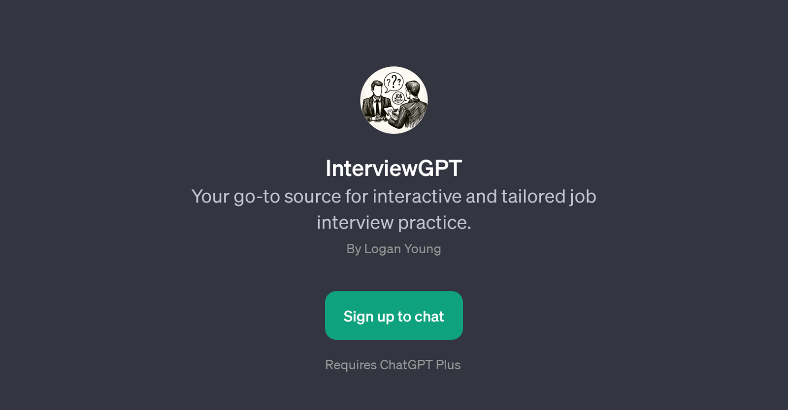 InterviewGPT website