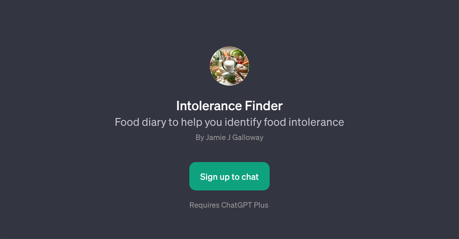 Intolerance Finder website