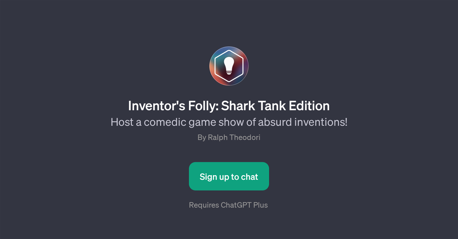 Inventor's Folly: Shark Tank Edition website