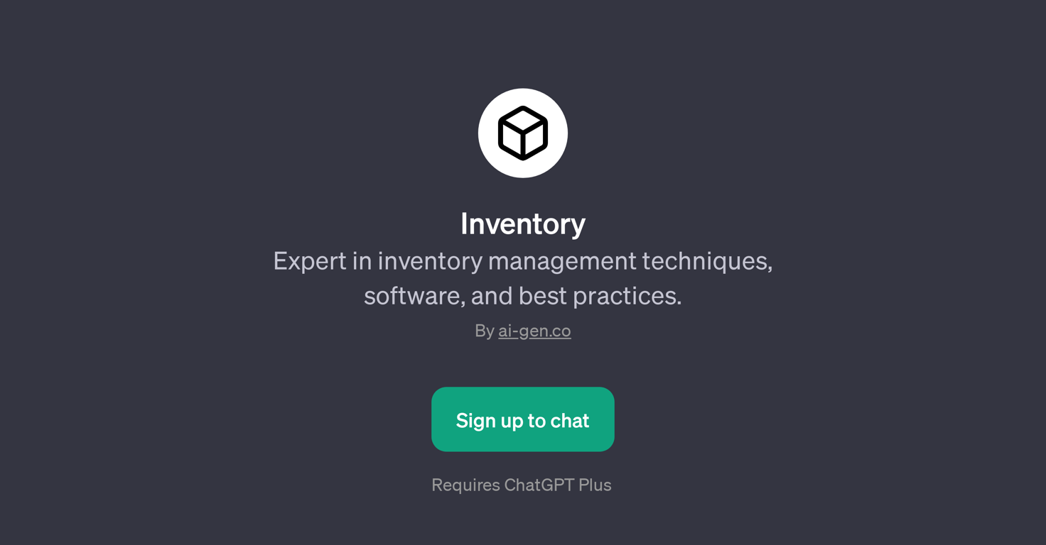 Inventory website
