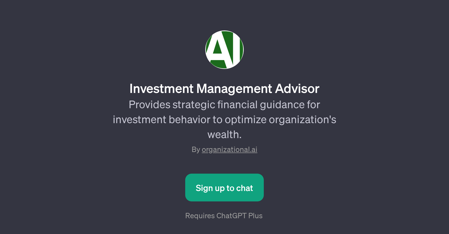Investment Management Advisor website