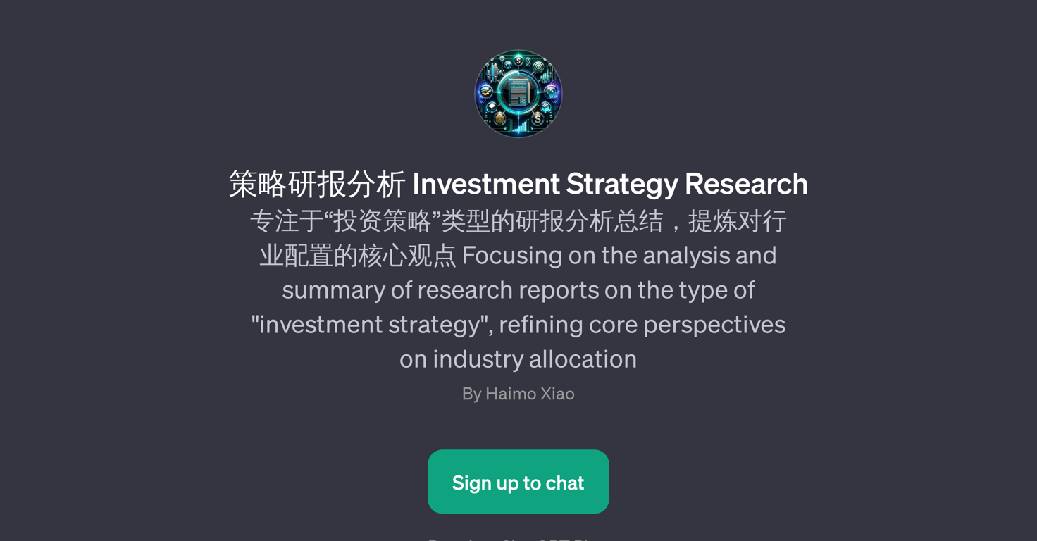 Investment Strategy Research website