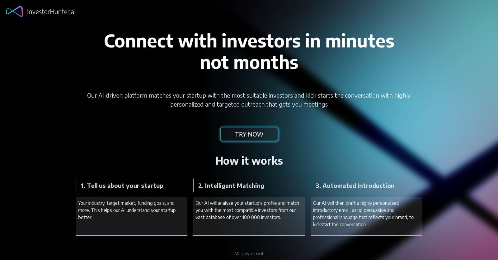 Investor Hunter website