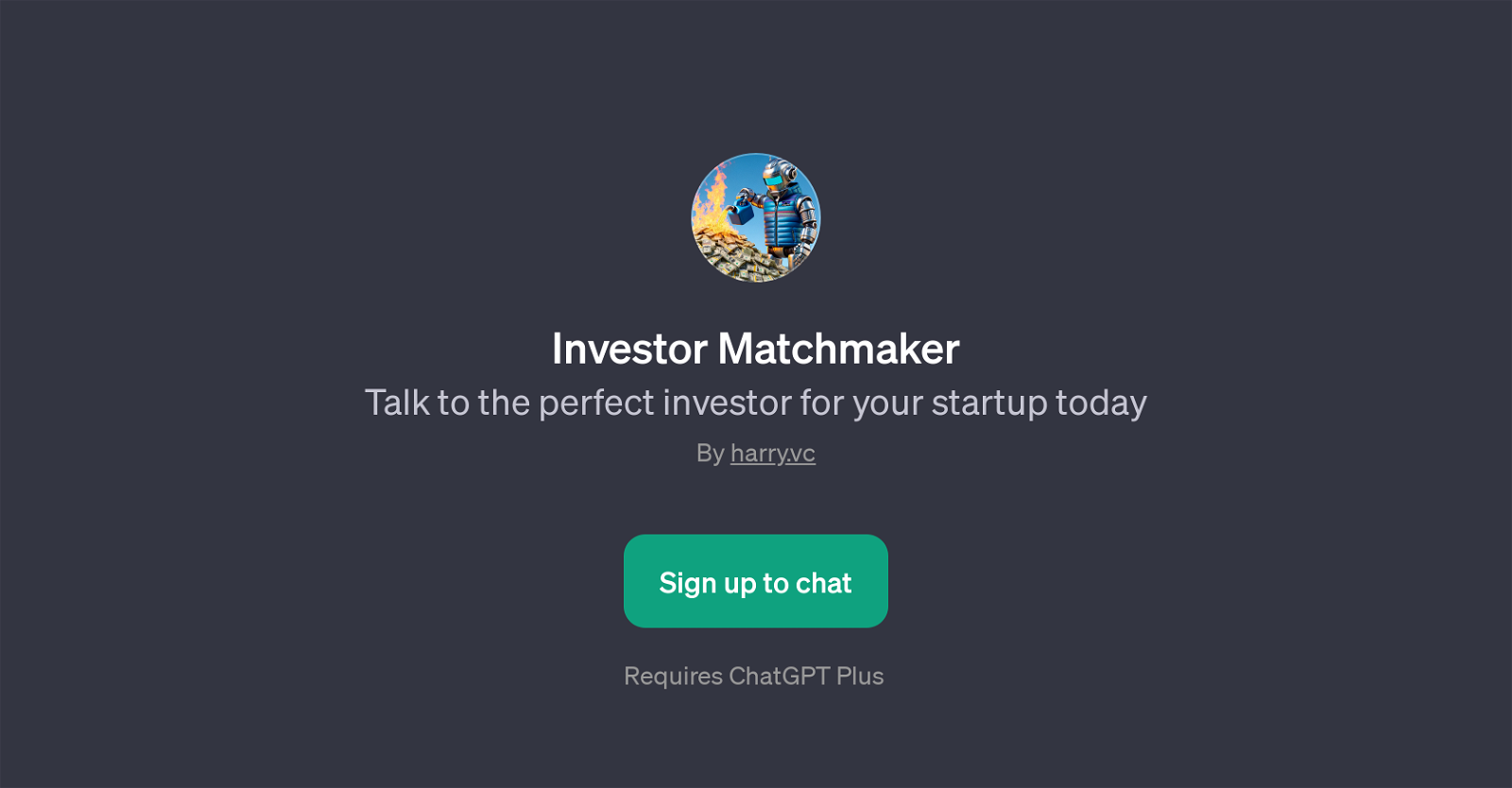 Investor Matchmaker website