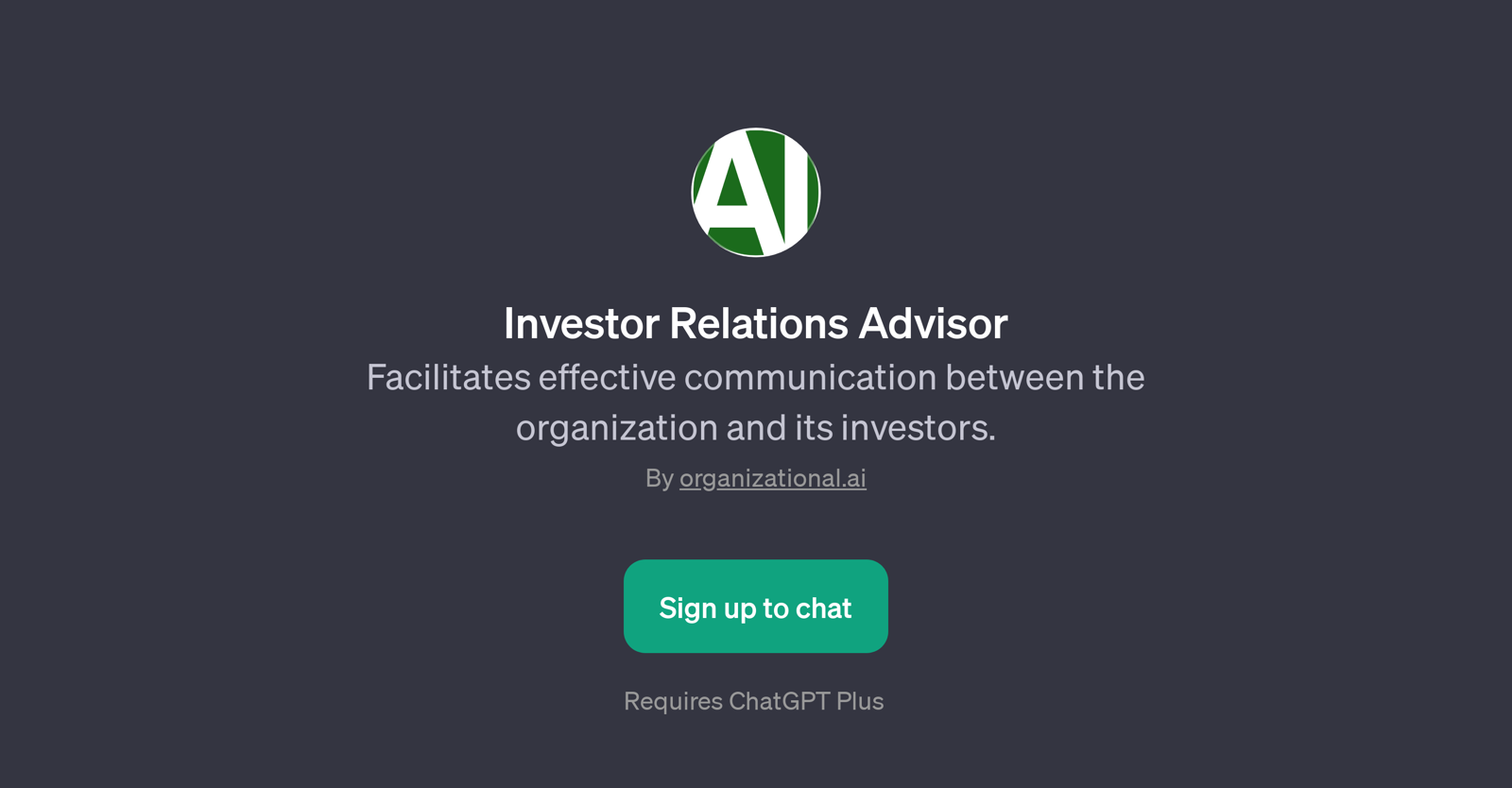 Investor Relations Advisor website