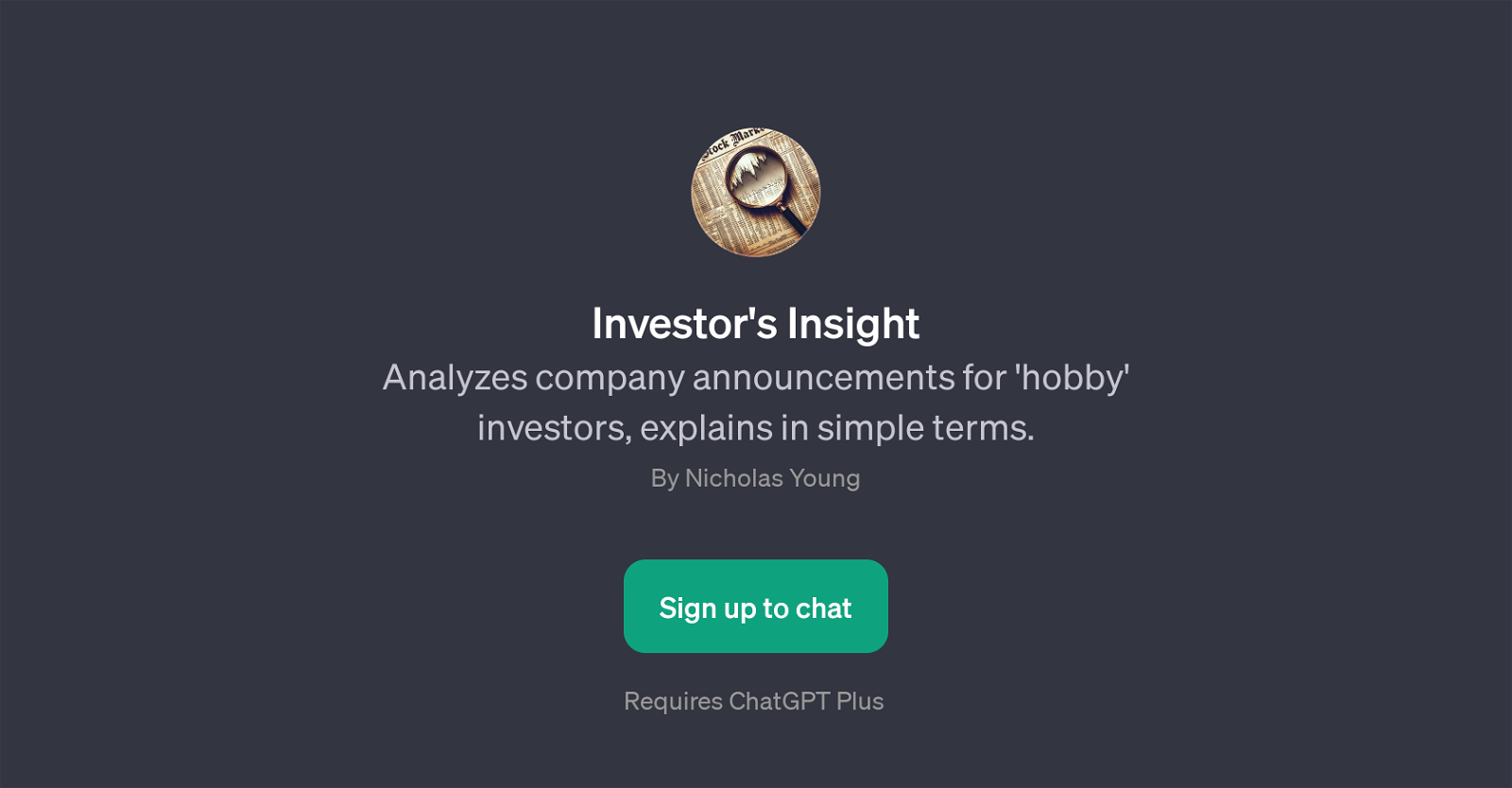 Investor's Insight website